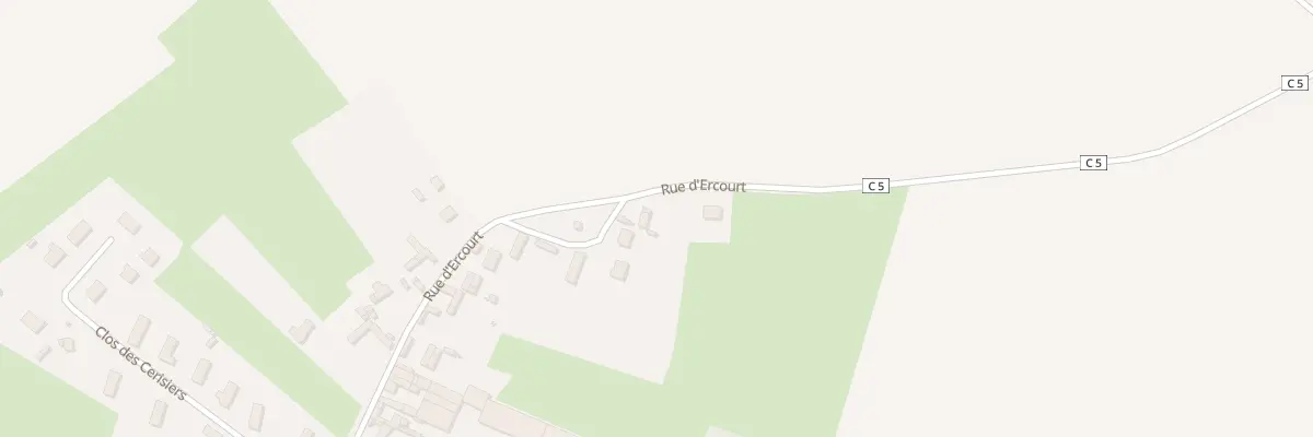 Plan du 20 Rue d’Ercourt à Tours-en-Vimeu