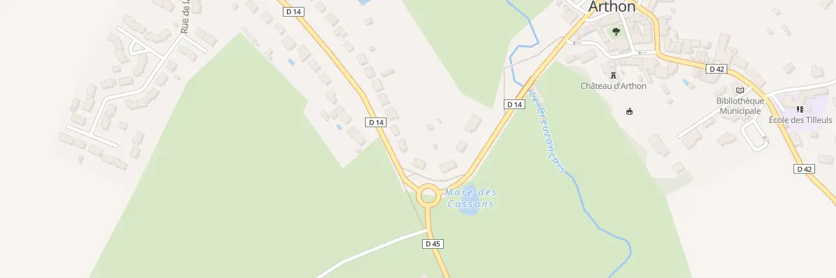 Plan du 10 Rte de Velles à Arthon