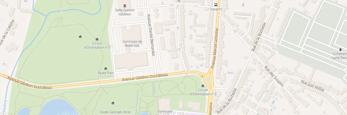 Plan du 7 Rue de Belle-Isle à Châteauroux