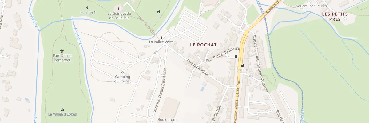 Plan du 15 Rue du Rochat à Châteauroux