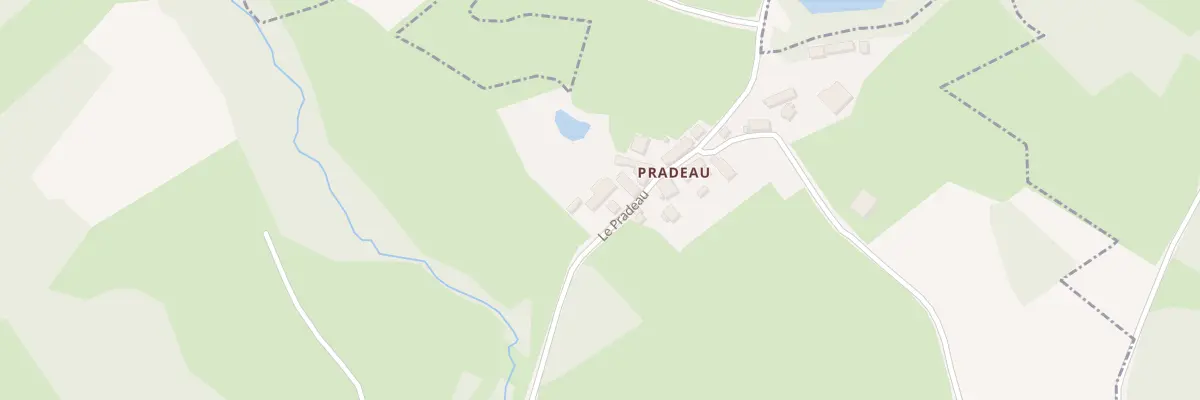 Plan du 3 Pradeau à Fleurat