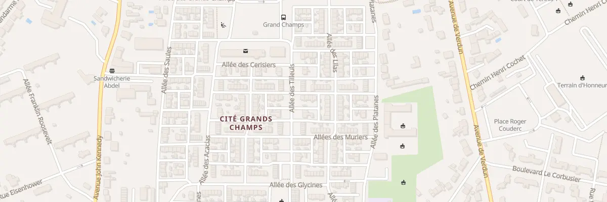 Plan du 2 All des Merisiers à Châteauroux
