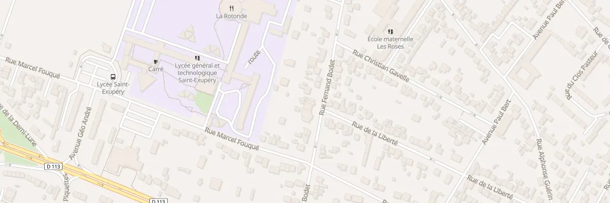Plan du 110 Rue Fernand Bodet à Mantes-la-Jolie