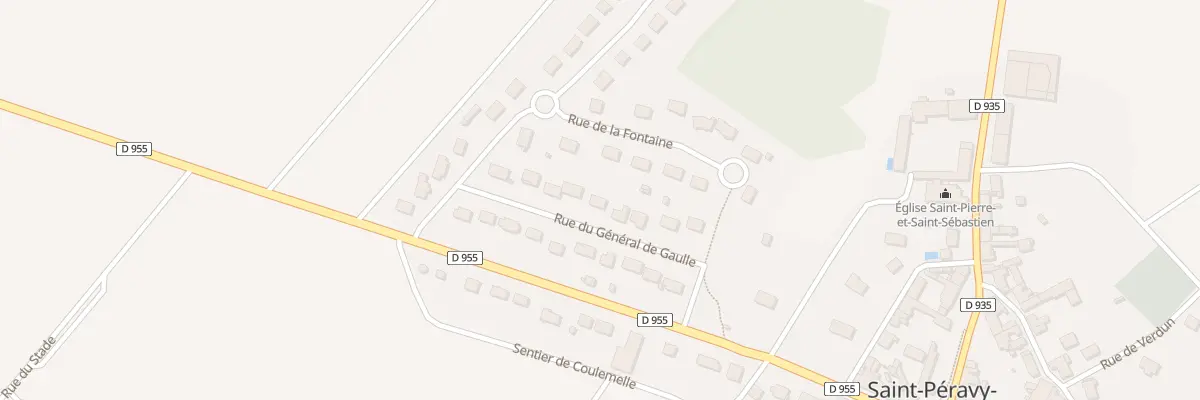 Plan du 9 Rue du Gen de Gaulle à Saint-Péravy-la-Colombe