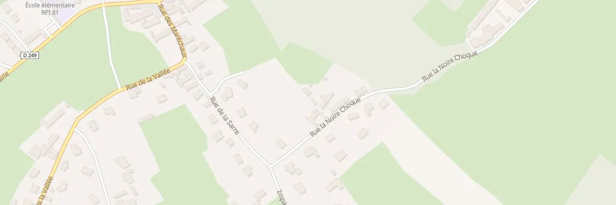Plan du 109 Rue de la Noire Choque à Audembert
