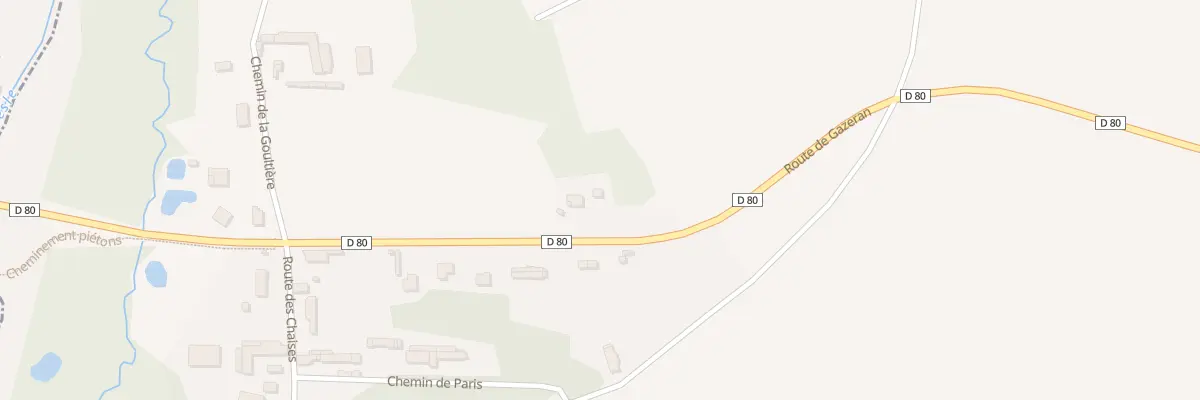 Plan du 17 Rte de Gazeran à Raizeux