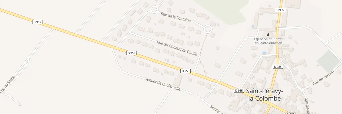 Plan du 8 Rue du Gen de Gaulle à Saint-Péravy-la-Colombe