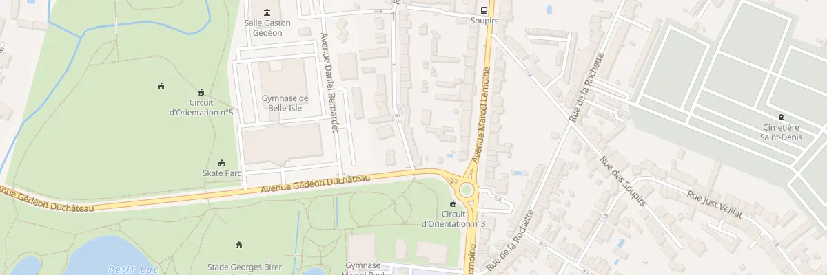 Plan du 12 Rue de Belle-Isle à Châteauroux