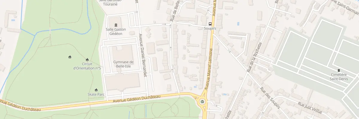 Plan du 18 Rue de Belle-Isle à Châteauroux