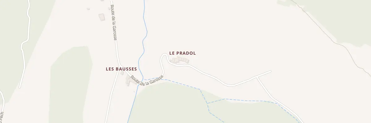 Plan du 10 Le Pradol à Ségura