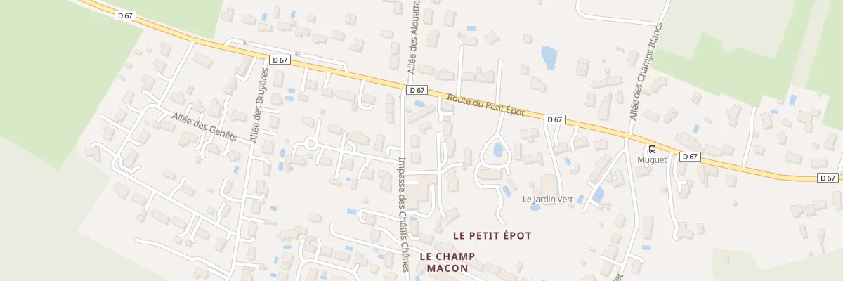 Plan du 1B Imp des Chétifs Chênes au Poinçonnet