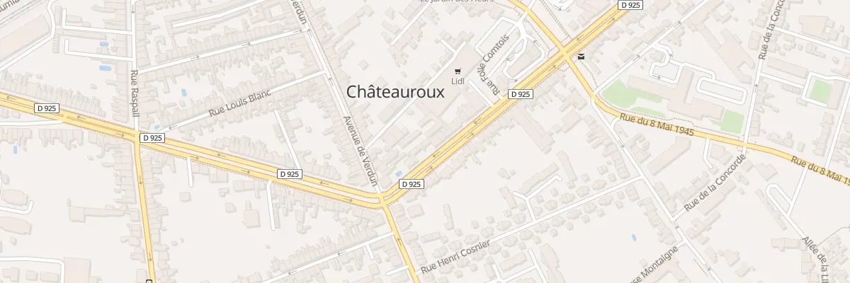 Plan du 146 Bd de Cluis à Châteauroux