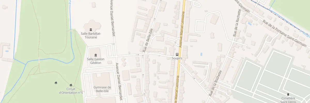 Plan du 40B Rue de Belle-Isle à Châteauroux