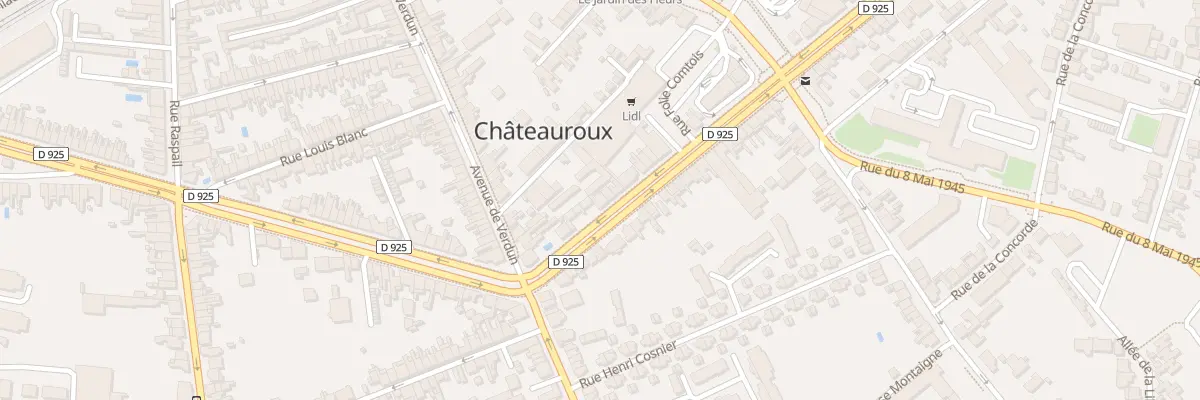 Plan du 144 Bd de Cluis à Châteauroux