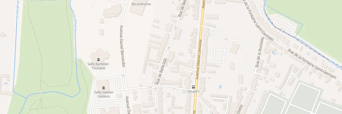 Plan du 46 Rue de Belle-Isle à Châteauroux