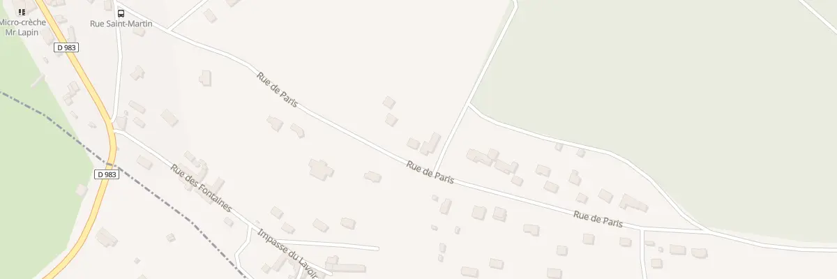 Plan du 4T Rue de Paris à Villette