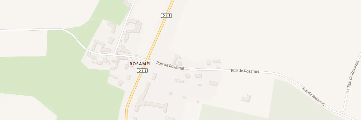 Plan du 4 Rue de Rosamel à Frencq