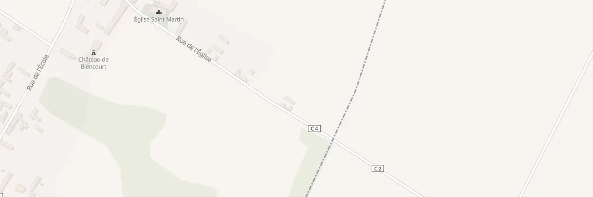 Plan du 17 Rue de l’Eglise à Biencourt