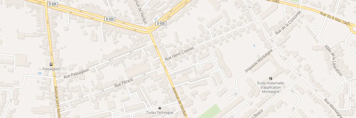Plan du 4 Rue Henri Cosnier à Châteauroux