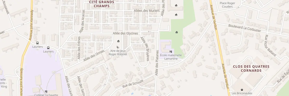 Plan du 11 All des Fougeres à Bélâbre