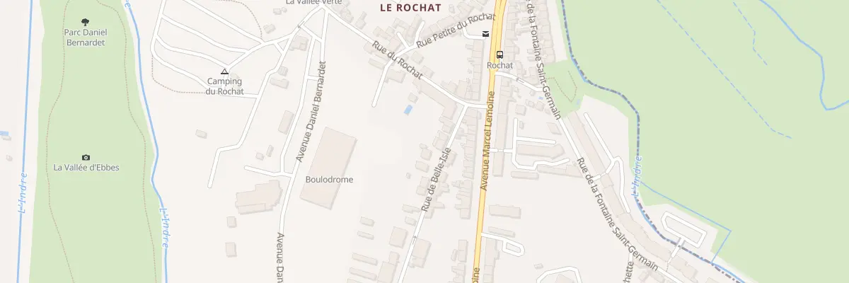 Plan du 85 Rue de Belle-Isle à Châteauroux