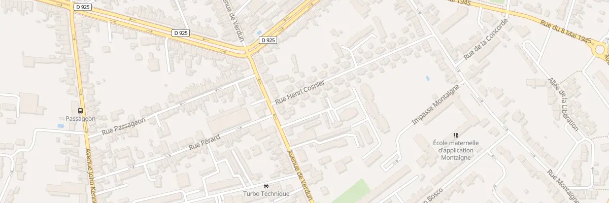 Plan du 6 Rue Henri Cosnier à Châteauroux