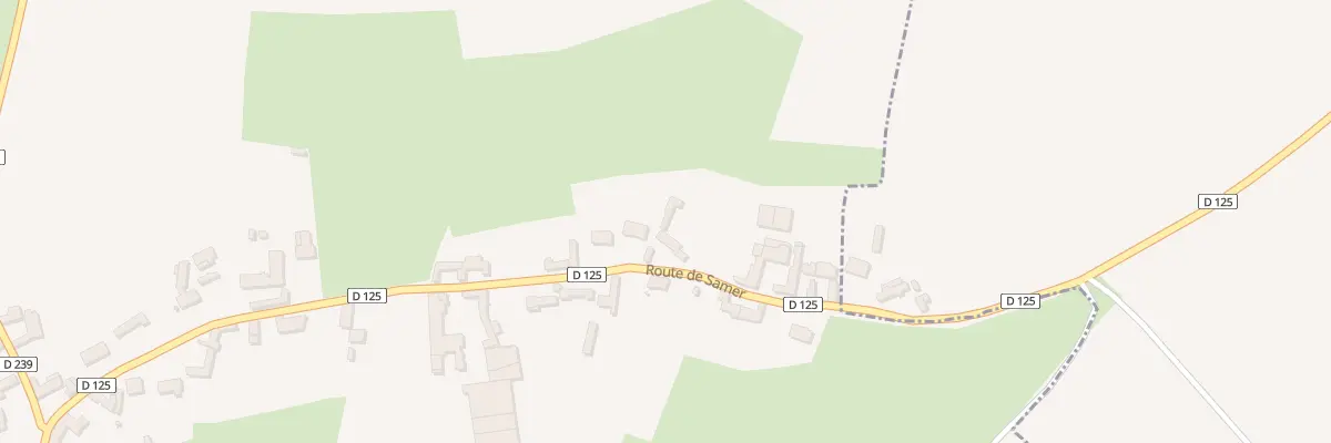 Plan du 431 Rte de Samer à Halinghen