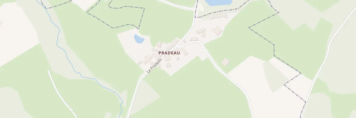 Plan du 10 Pradeau à Fleurat