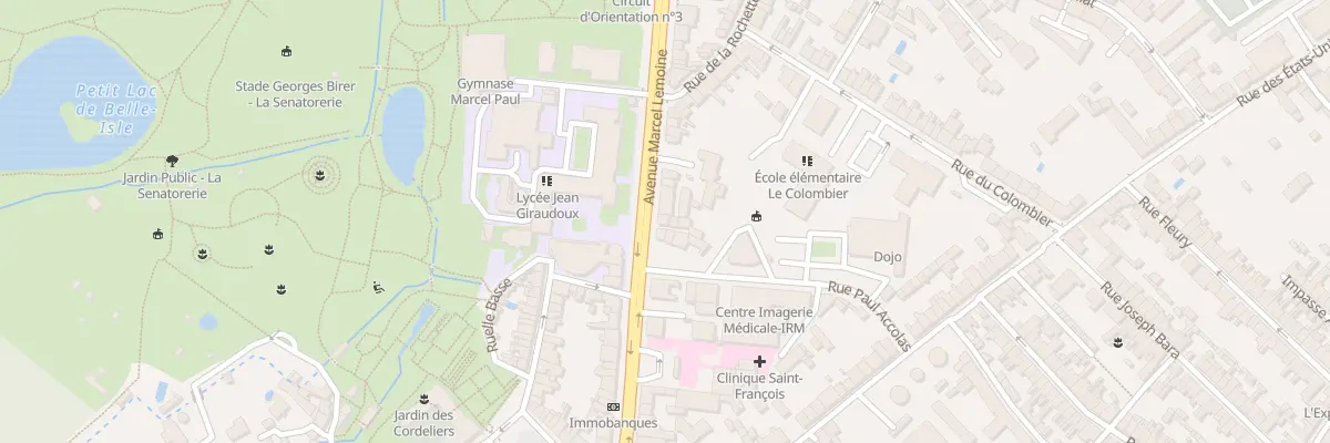 Plan du 40 Av Marcel Lemoine à Châteauroux