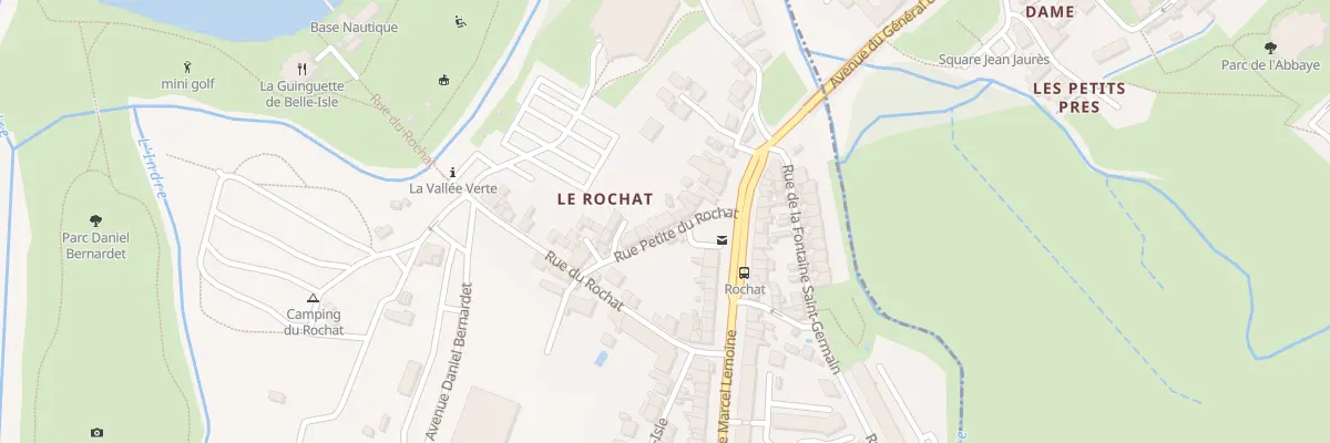 Plan du 16 Rue Petite du Rochat à Châteauroux