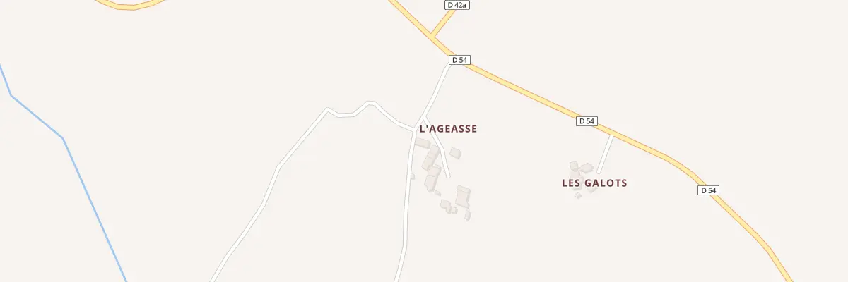 Plan du 1 L’Ageasse à Maillet