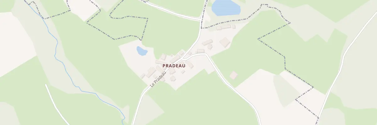 Plan du 13 Pradeau à Fleurat