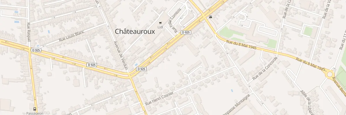Plan du 197 Bd de Cluis à Châteauroux