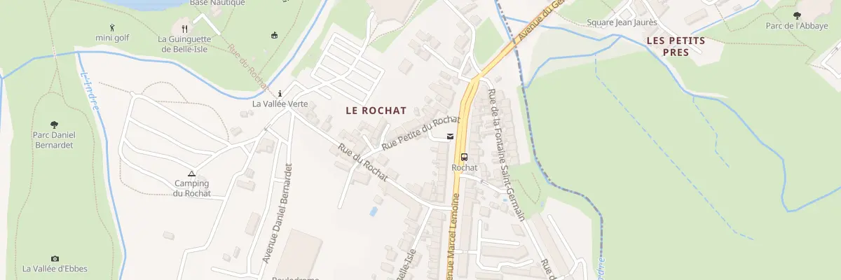 Plan du 3 Rue Petite du Rochat à Châteauroux