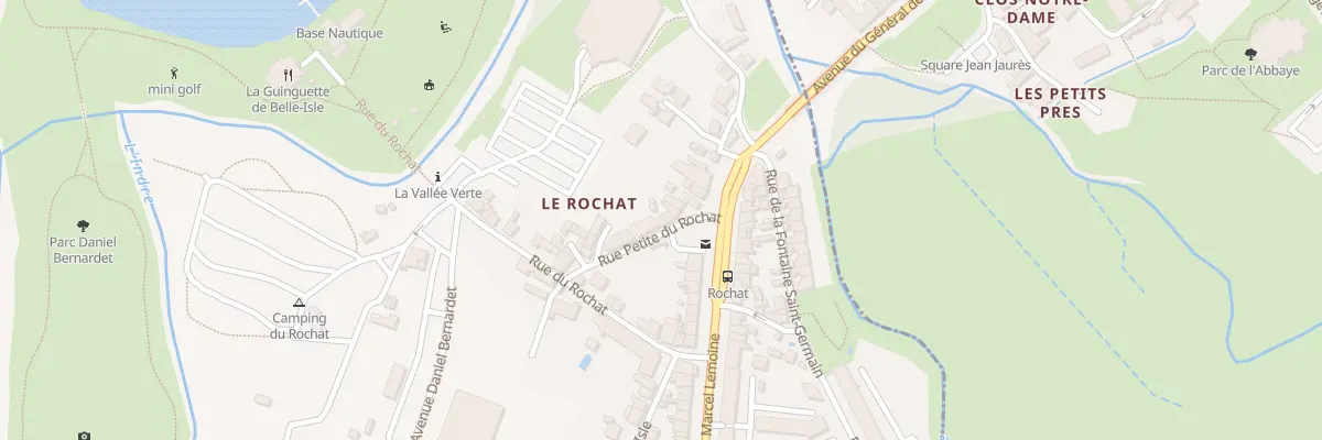 Plan du 12 Rue Petite du Rochat à Châteauroux