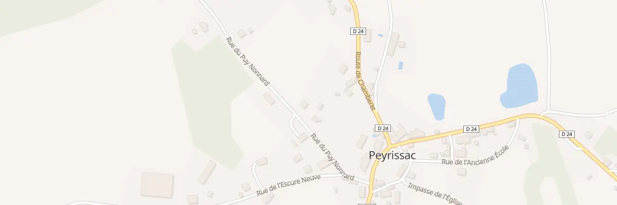Plan du 5040 Le Bourg à Peyrissac