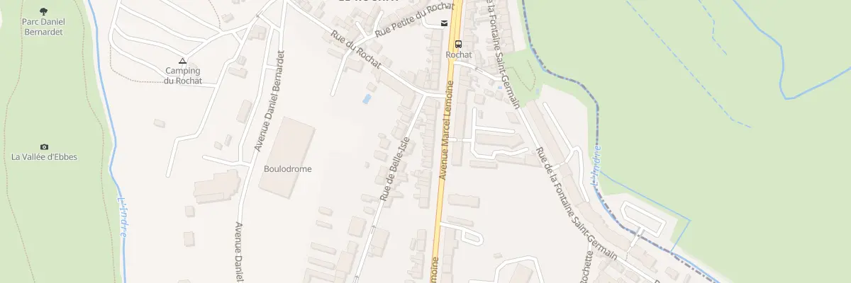 Plan du 84 Rue de Belle-Isle à Châteauroux