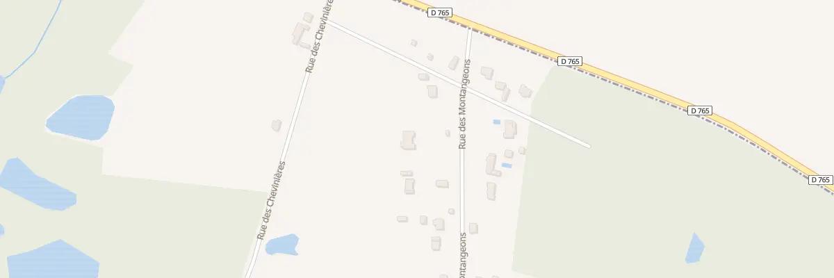 Plan du 974 Rue des Montangeons à Pruniers-en-Sologne