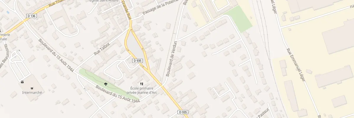 Plan du 8 Bd de Verdun à Patay
