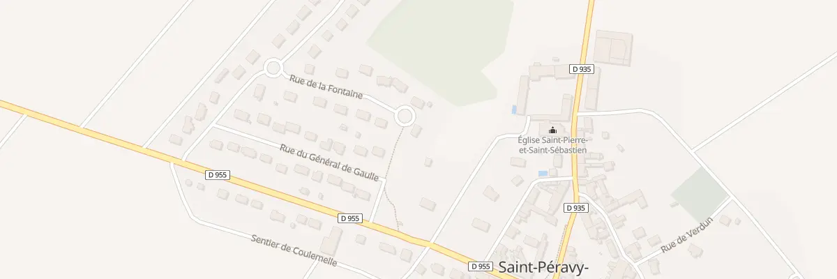 Plan du 1 Rue de la Fontaine à Saint-Péravy-la-Colombe