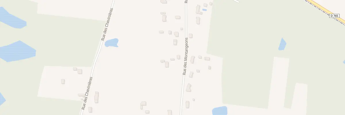 Plan du 814 Rue des Montangeons à Pruniers-en-Sologne