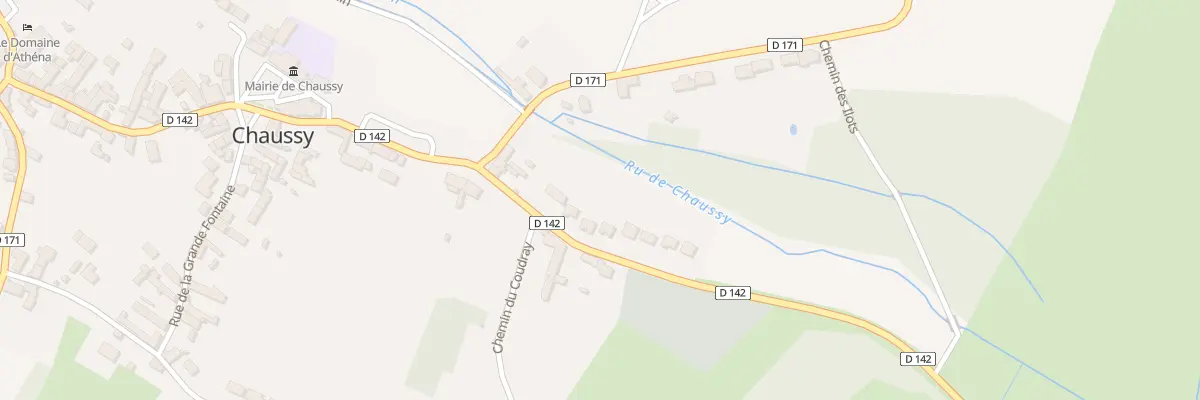 Plan du 3 Rte de Villers à Chaussy