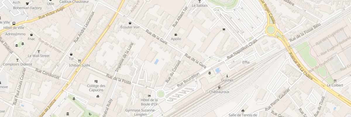 Plan du 4 Rue du Conseil à Châteauroux