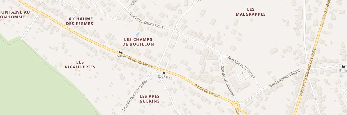 Plan du 19 Rte de Villers à Déols