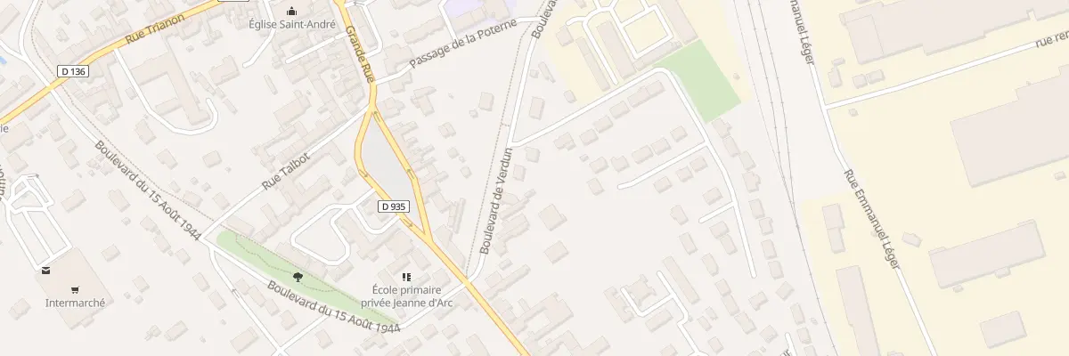 Plan du 10 Bd de Verdun à Patay