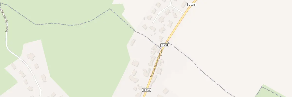 Plan du 81 Rue de Macquinghen à Baincthun