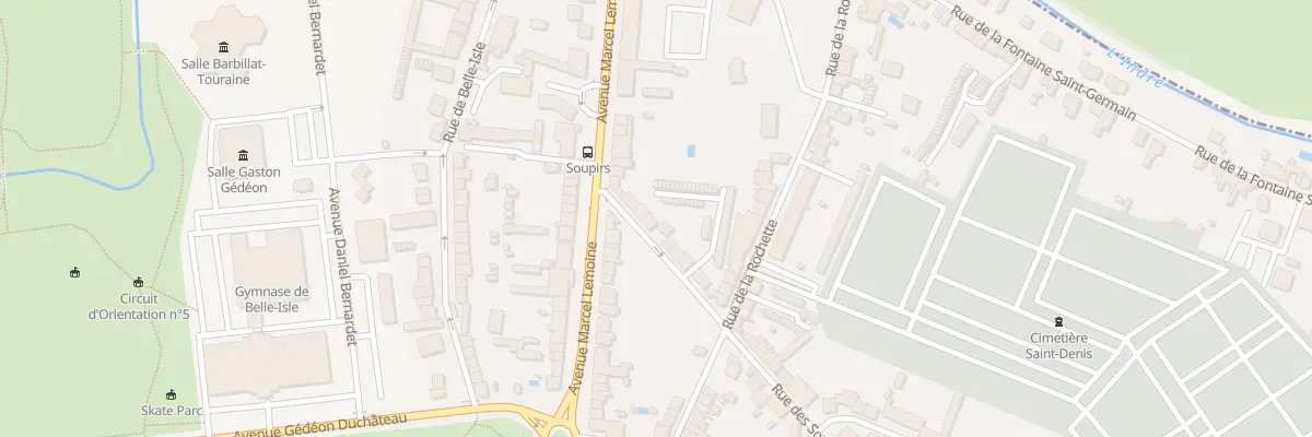 Plan du 9 Rue des Soupirs à Châteauroux