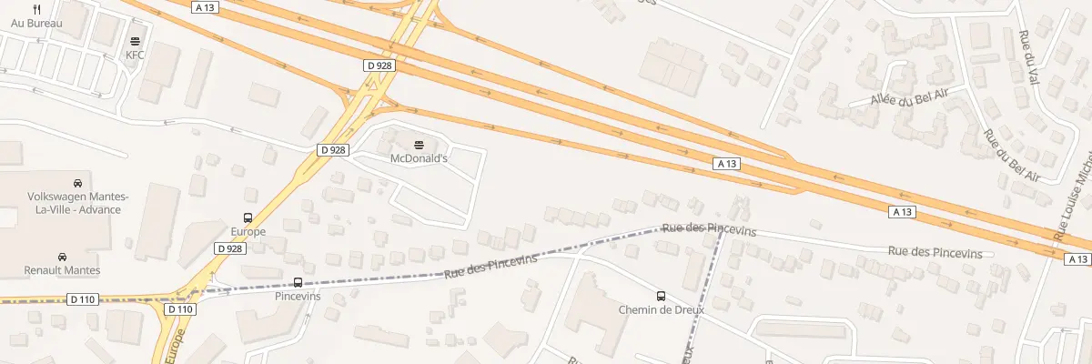 Plan du 42 Rue des Pincevins à Mantes-la-Ville