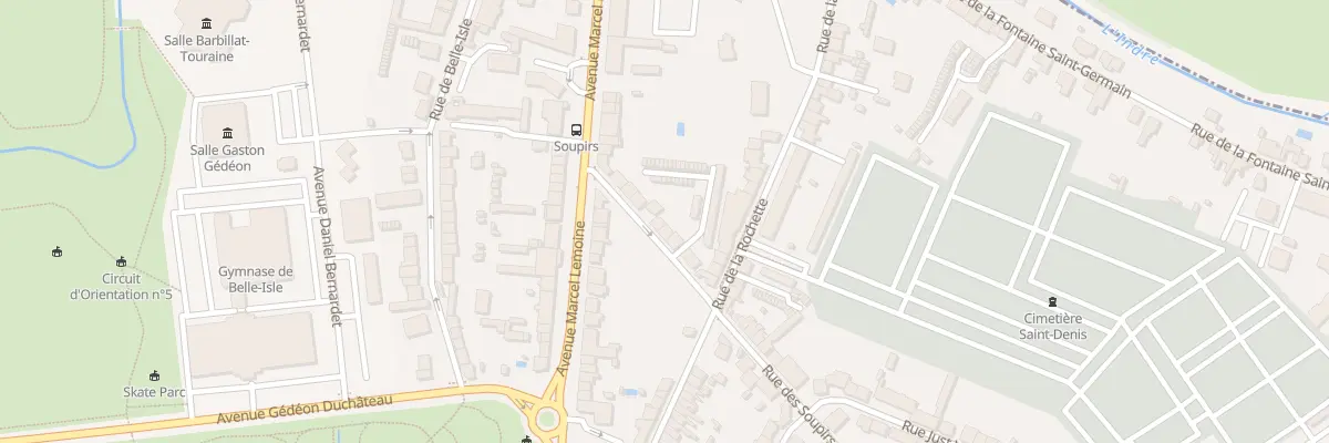 Plan du 13 Rue des Soupirs à Châteauroux