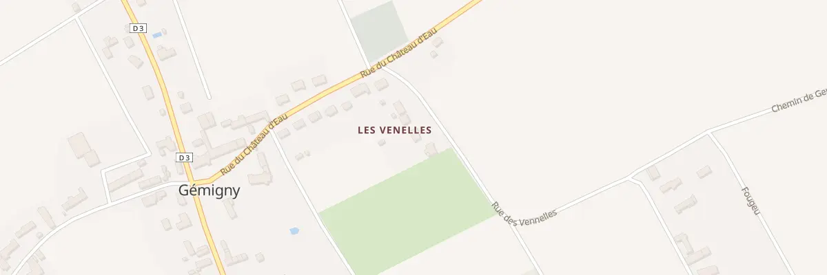 Plan du 50 Les Venelles à Gémigny